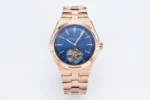 Vacheron Constantin Overseas Tourbillon – Rose Gold Case, Blue Dial, Steel Bracelet Watch