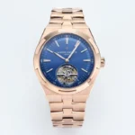 Vacheron Constantin Overseas Tourbillon – Rose Gold Case, Blue Dial, Steel Bracelet Watch