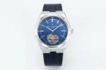 Vacheron Constantin Overseas Tourbillon – Blue Dial, Stainless Steel Case, Leather Strap Watch
