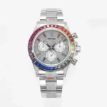 Rolex Daytona HB1 – Platinum Bezel, Stainless Steel Case, Automatic Mechanical Watch