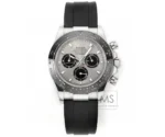 Rolex Daytona 4130 – Black Rubber Strap, Panda Dial, Ultra-Thin Case