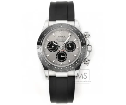 Rolex Daytona 4130 – Black Rubber Strap, Panda Dial, Ultra-Thin Case