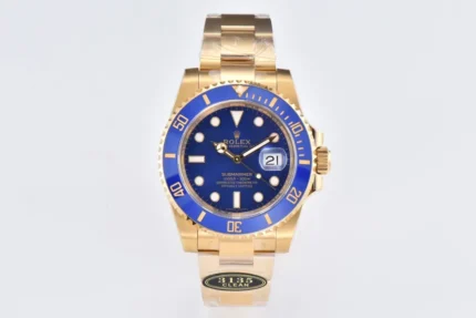 Rolex Submariner 40mm Blue Dial Gold Tone Watch – 116618 Series