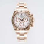 Rolex Daytona 4130 Rose Gold Chronograph Watch