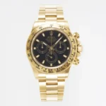 Rolex Daytona 4130 – Gold with Black Dial – Chronograph Watch