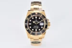 Rolex Submariner 116618 Series – Black Dial, Gold Stainless Steel, Diver Style Watch
