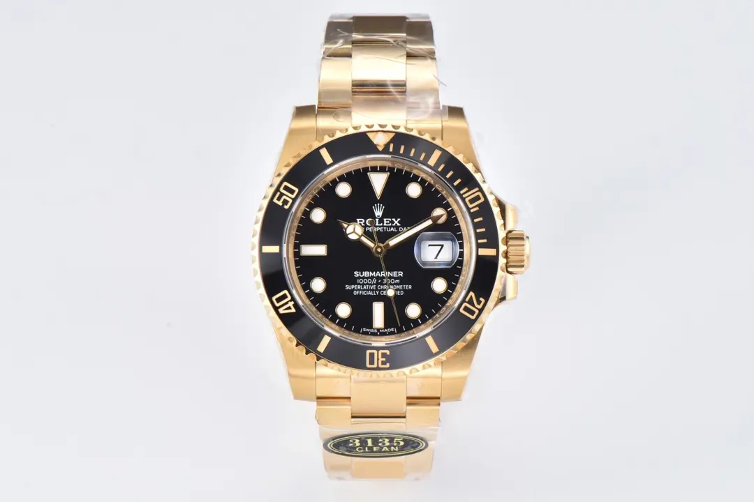 src_0-61.webp Rolex Submariner 116618 Series β Black Dial, Gold Stainless Steel, Diver Style Watch - Image 1