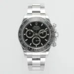 Rolex Daytona M126500LN Perfect Edition – Silver Stainless Steel, Black Dial, Chronograph Watch