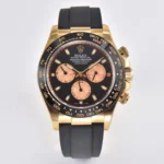 Rolex Daytona 116519 Little Devil Daytona – Black Dial, Gold Case, Rubber Strap