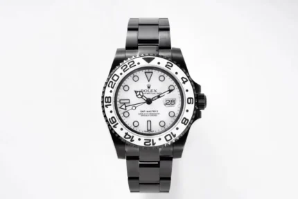 Rolex GMT-Master II Oreo – Black DLC Coated Case, Black & White Ceramic Dial, White Ceramic Bezel