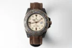 Rolex GMT-Master II Limited Edition – Carbon Fiber Case, Brown Strap, Beige Dial