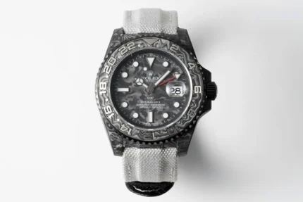 Rolex GMT-Master II Ultra-Limited Edition – Black Carbon Fiber Case with Grey Fabric Strap