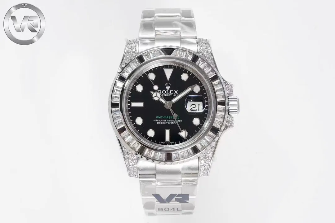 src_0-70.webp Rolex GMT-Master II 116759 Replica Watch – Silver with Swarovski Crystals, Luxury Style - Image 1