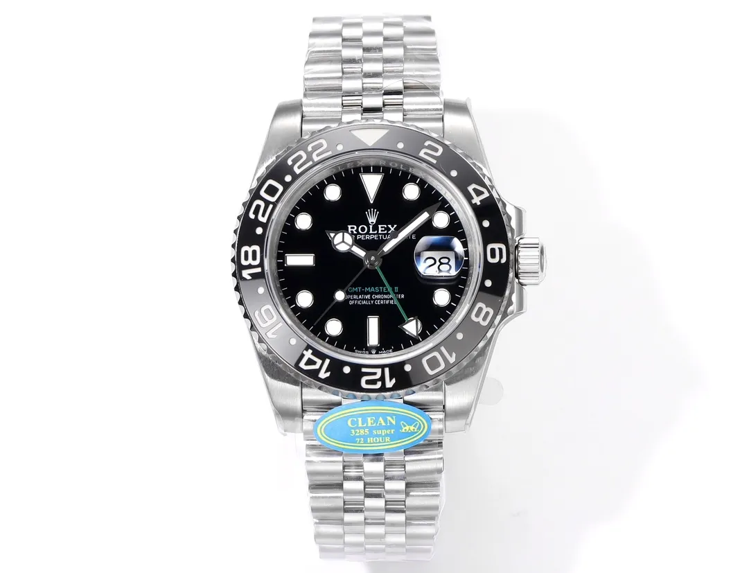src_0-71.webp Rolex GMT-Master II Upgraded Version – Stainless Steel, Black Dial, Oyster Bracelet - Image 1