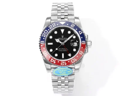 Rolex GMT-Master II Pepsi Upgrade – Stainless Steel, Black Dial, Men’s Mechanical Watch