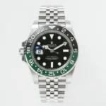 Rolex GMT-Master II GMT Black Dial Green Bezel Stainless Steel Watch