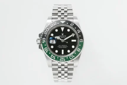 Rolex GMT-Master II GMT Black Dial Green Bezel Stainless Steel Watch