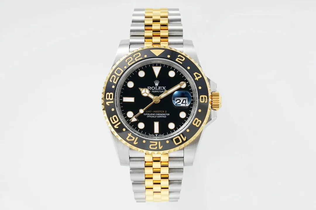 src_0-75.webp Rolex GMT-Master II GMT Black Dial Two-Tone Stainless Steel and Gold Watch - Image 1