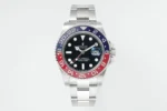 Rolex GMT-Master II Red/Blue Bezel Stainless Steel Watch with Cal. 3285 Movement
