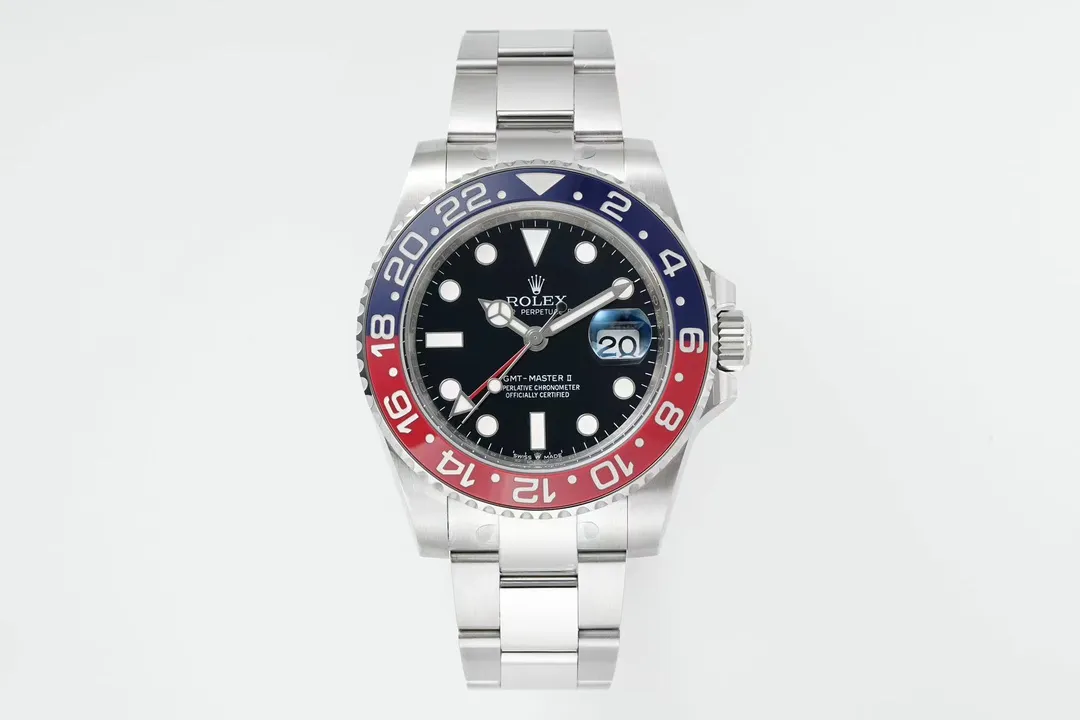 src_0-81.webp Rolex GMT-Master II Red/Blue Bezel Stainless Steel Watch with Cal. 3285 Movement - Image 1