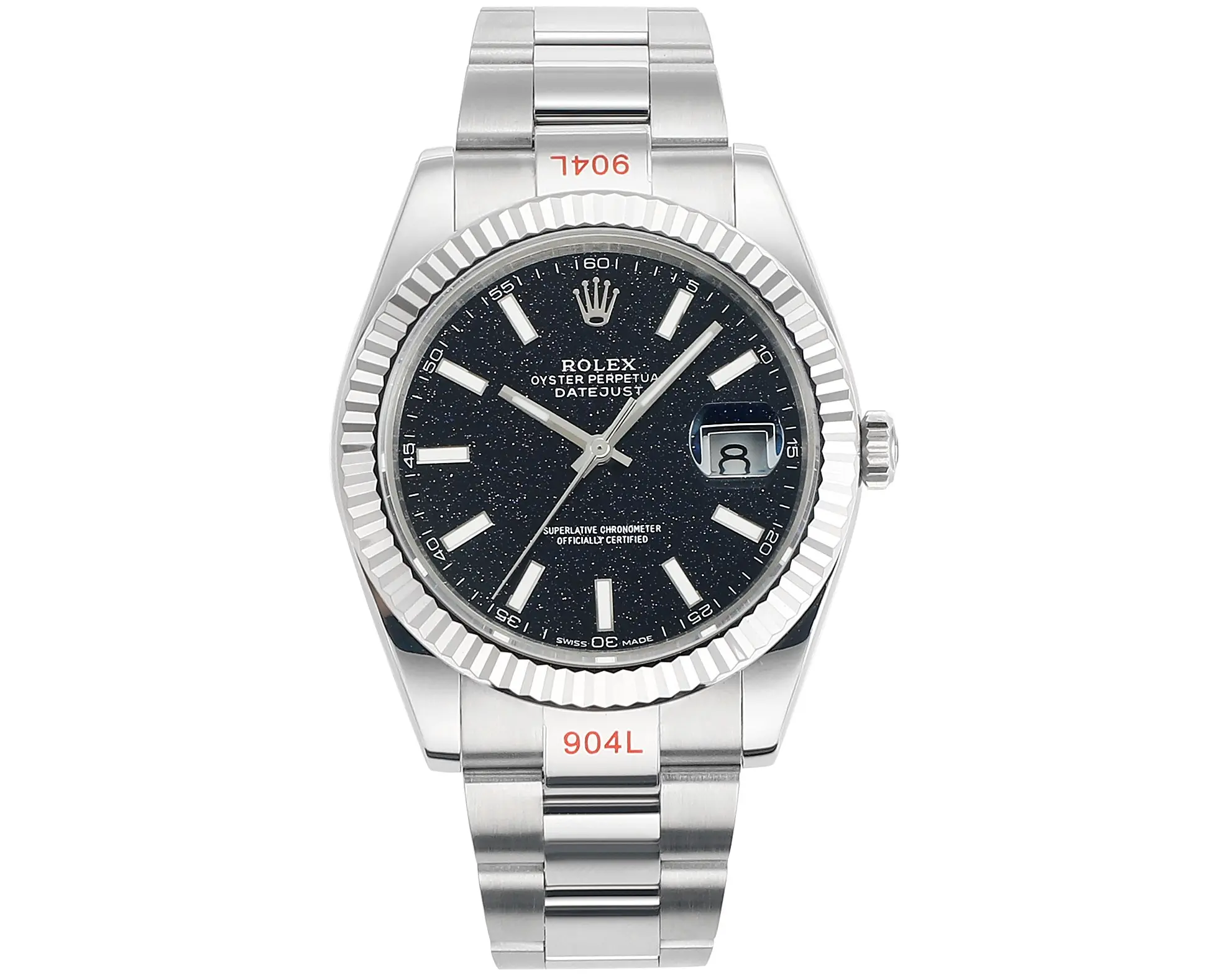 src_0-87.webp Rolex Datejust 41 Custom Meteorite Dial Watch - Image 1