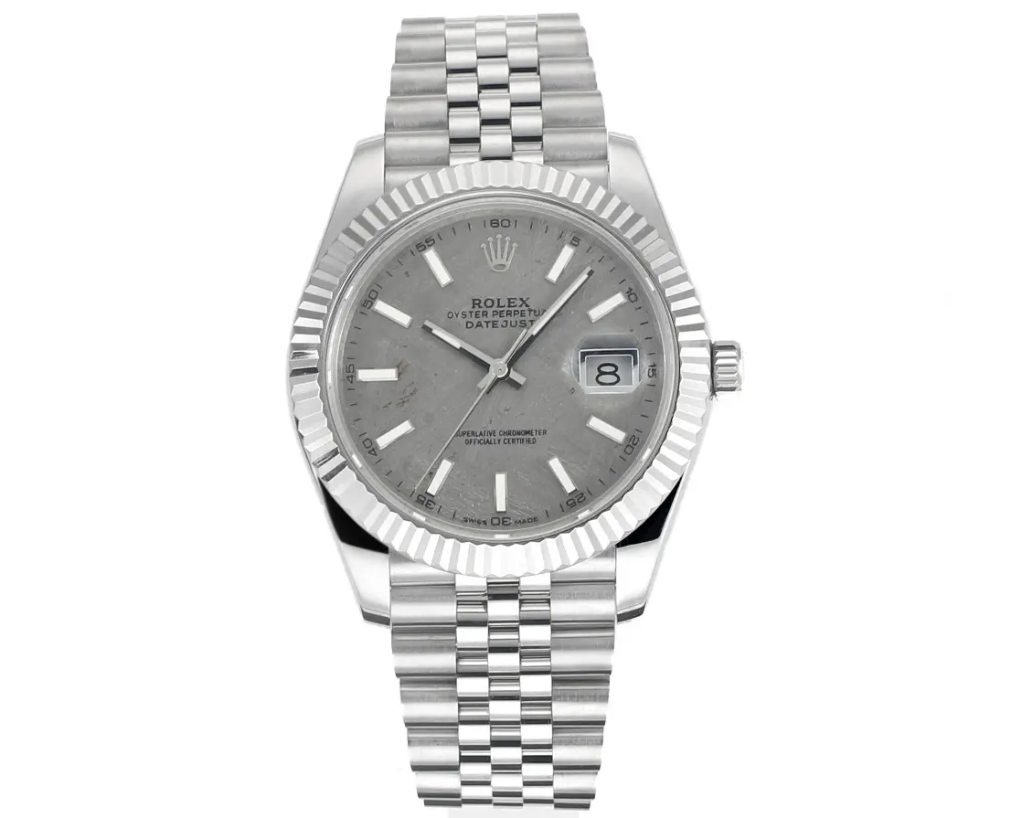 src_0-88.webp Rolex Datejust 41mm Meteorite Dial Stainless Steel Watch β Silver - Image 1