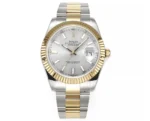 Rolex Datejust Two-Tone Silver Dial Automatic Watch with 3235 Movement