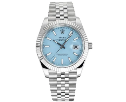 Rolex Datejust with Blue Dial and Oyster Perpetual Movement
