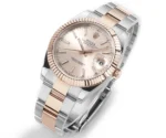 Rolex Datejust 41mm Two-Tone Rose Gold and Stainless Steel Watch - Image 3