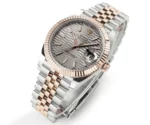 Rolex Datejust 41mm Watch with Platinum Bezel and Grey Dial - Image 3