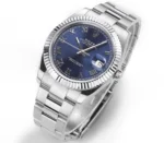 Rolex Datejust 41mm Watch – Blue Dial, Fluted Bezel, Stainless Steel - Image 3