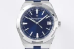 Vacheron Constantin Overseas 4500V Series – Blue Dial, Rubber Strap, Luxury Steel Watch - Image 3