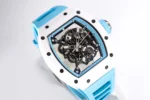Richard Mille RM055 White Ceramic Blue Strap - Image 3
