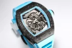 Richard Mille RM055 NTPT Blue Rubber Strap - Image 3