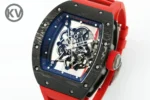 Richard Mille RM055 Skeleton Watch Red Strap - Image 3