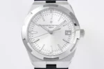 Vacheron Constantin Overseas 4500V Series – Silver Dial with Black Rubber Strap – Luxury Steel Watch - Image 3