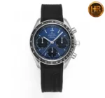 OMEGA Speedmaster 326.32.40.50.06.001 Blue Rubber - Image 3