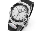 OMEGA Constellation Meteorite Watch Black Leather - Image 3