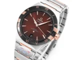 OMEGA Constellation 41mm Burgundy Dial Steel - Image 3