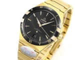 OMEGA Constellation Ceramic Bezel Gold Black - Image 3
