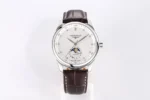 Longines Master Moonphase Watch Silver Brown - Image 3