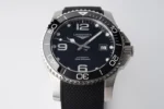 Longines Conquest Black Dial Rubber Strap - Image 3