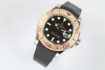Rolex Yacht-Master 40 – Black Dial, Rose Gold Bezel, Oysterflex Strap - Image 3