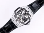 Hublot Masterpiece 906 Tourbillon Watch – Rose Gold/Platinum, Black Leather Strap - Image 9