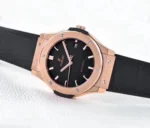 WWF Hublot Classic Fusion Replica Watch – Rose Gold with Black Dial - Image 3