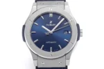 Hublot Classic Fusion WWF Replica Watch – Titanium, Blue Dial, 45MM Automatic - Image 3