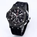 HUBLOT Big Bang 44mm Black Ceramic Chronograph Watch with Rubber Strap - Image 3