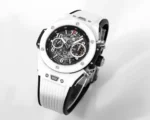 HUBLOT Big Bang Unico White Ceramic Chronograph Watch with Rubber Strap - Image 3