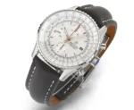 Breitling Navitimer Chronograph Silver Leather - Image 3