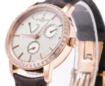 Vacheron Constantin Traditionnelle 83520/000R-9909 Mechanical Watch – Rose Gold, Brown Leather Strap, Multi-Function Dial - Image 10